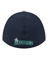 New Era Men's Navy, Gray Seattle Mariners Rope M-Crown A-Frame 39THIRTY Flex Hat