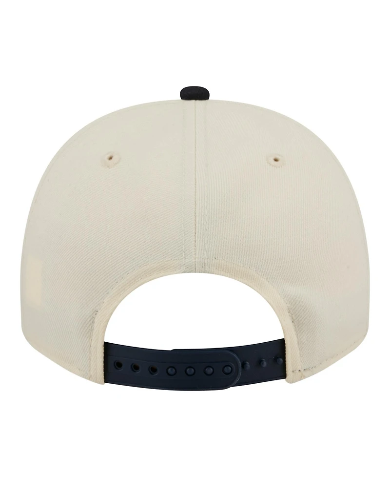 New Era Men's Cream Houston Astros Throwback Tri-Hit A-Frame 9FIFTY Adjustable Hat