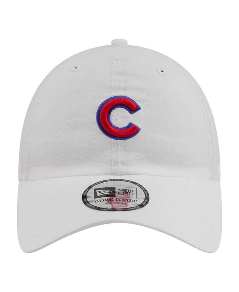 New Era Men's White Chicago Cubs Ripstop Casual Classic Adjustable Hat