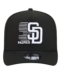 New Era Men's Black San Diego Padres Motion A-Frame 9FIFTY Snapback Hat