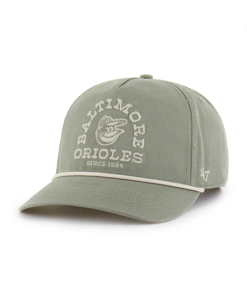 '47 Brand Men's Olive Baltimore Orioles Canyon Ranchero Hitch Adjustable Hat