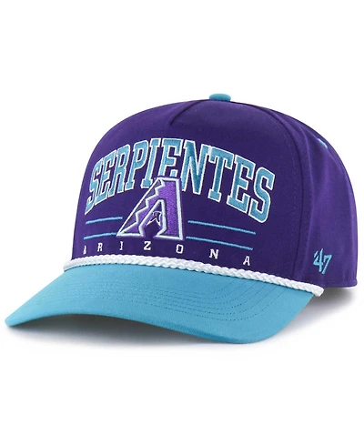 '47 Brand Men's '47 Purple Arizona Diamondbacks City Connect Roscoe Rope Hitch Adjustable Hat