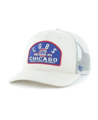 '47 Brand Men's Cream Chicago Cubs Leland Adjustable Trucker Hat