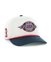 '47 Brand Men's Natural, Navy Boston Red Sox Frame Out Hitch Adjustable Hat