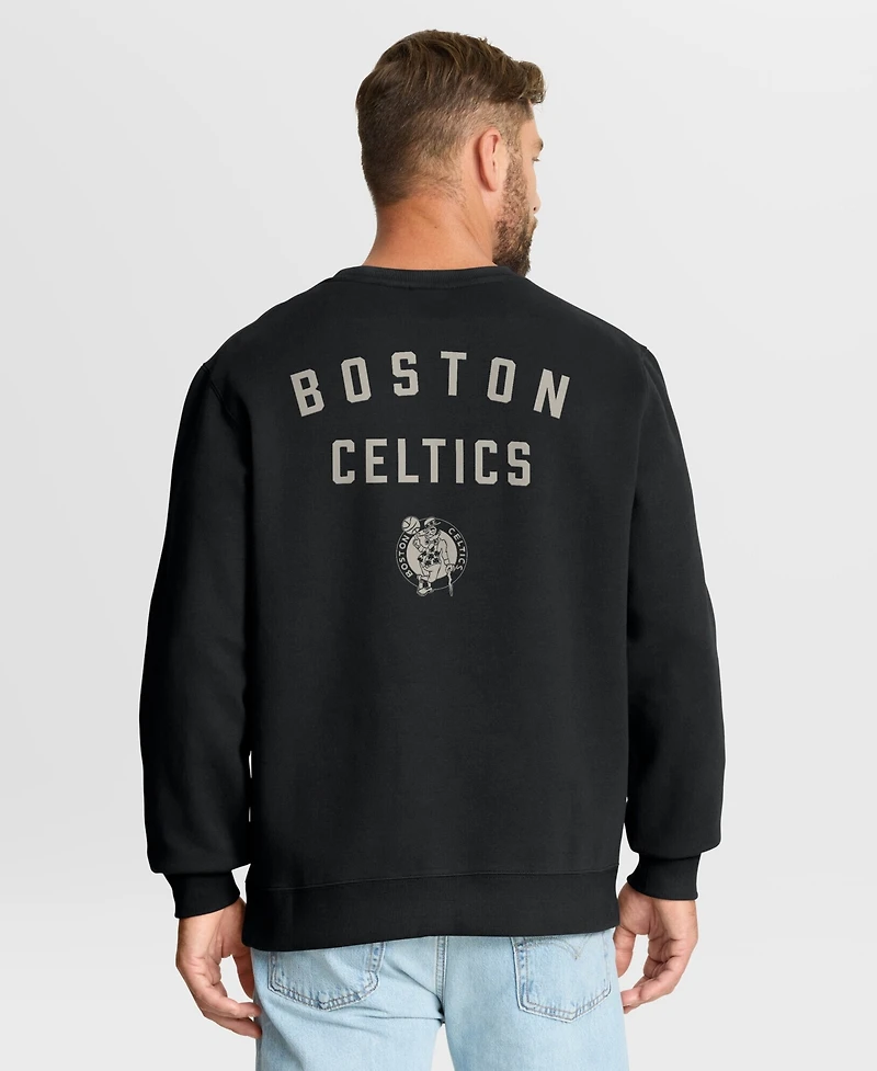 Fanatics Men's Black Boston Celtics Crossover Collection Defensive Rotation Drill Premium Pullover Sweatshirt