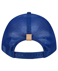 New Era Men's Stone, Royal Chicago Cubs Text A-Frame Trucker 9FORTY Hat