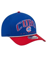 New Era Men's Royal, Red Chicago Cubs Arch 9FORTY A-Frame M-Crown Adjustable Hat