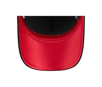 New Era Women's Navy Atlanta Braves Metallic A-Frame 9FORTY Adjustable Hat