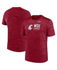 Nike Men's Crimson Washington State Cougars Velocity Dri-fit T-Shirt
