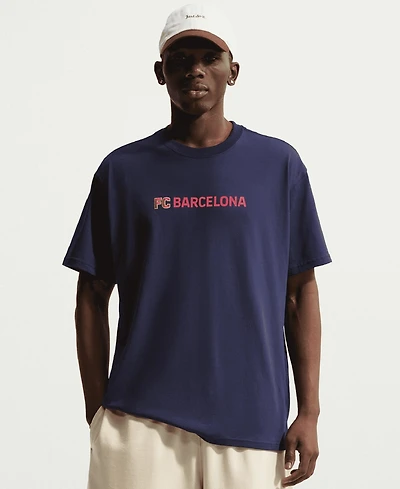 Nike Men's Blue Barcelona Premium Name T-Shirt