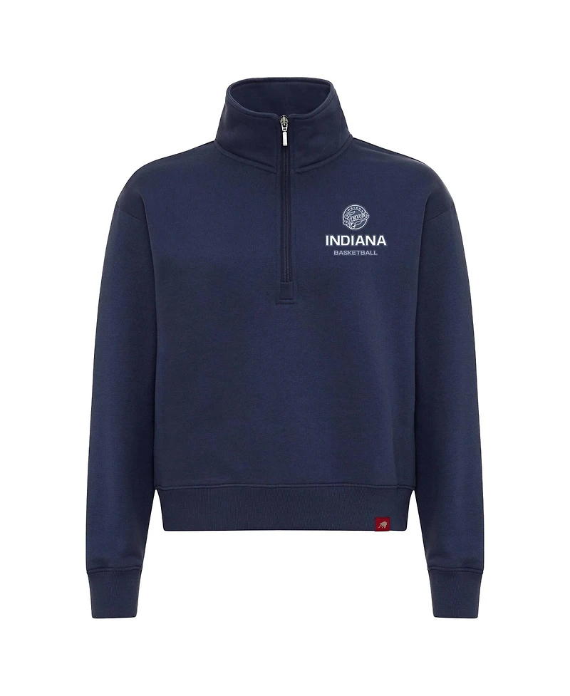 Sportiqe Women's Blue Indiana Fever Athletic Club Collection Marant Quarter-Zip Pullover