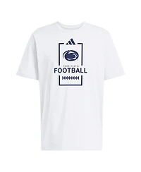 Adidas Men's White Penn State Nittany Lions Football Cotton T-Shirt