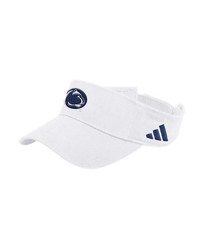 Adidas Men's and Women's White Penn State Nittany Lions 2026 Sideline Adjustable Visor Hat
