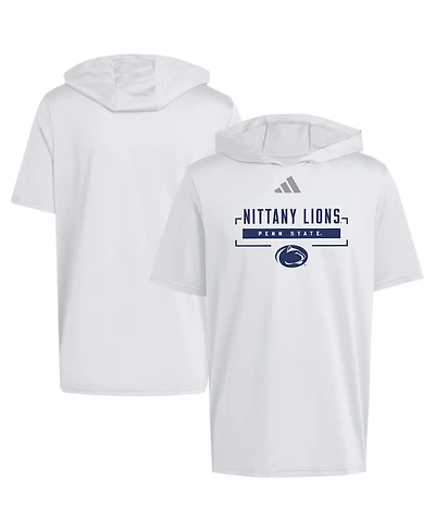 Adidas Men's White Penn State Nittany Lions D4T Short Sleeve Hooded T-Shirt