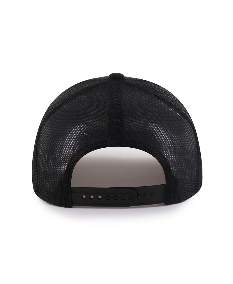 '47 Brand Men's Black Miami Marlins Pitstop Trucker Adjustable Hat