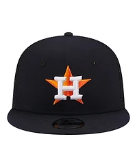 New Era Big Boys and Girls Navy Houston Astros 9FIFTY Trucker Snapback Hat