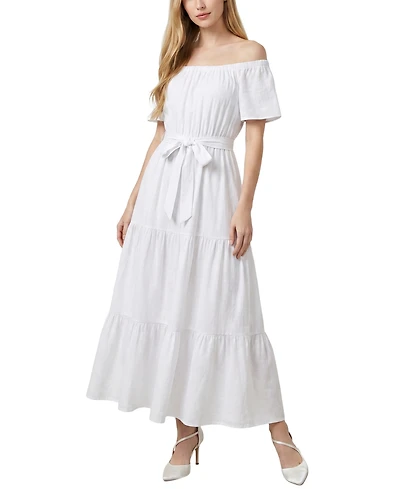 Ny Collection Petite Off The Shoulder Maxi Dress