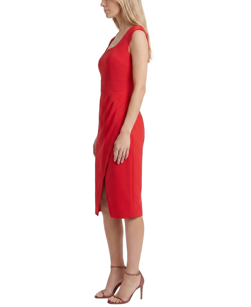 Ny Collection Petite Sleeveless Square Neck Sheath Dress