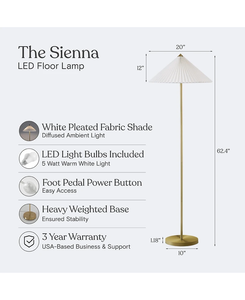 Brightech 62-in Sienna Led Floor Lamp