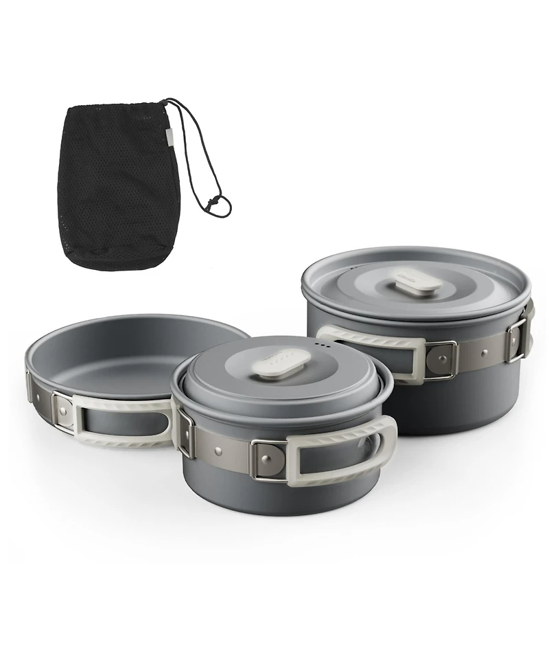 Piscifun Durable Camping Cookware Set Lightweight Portable Efficient Heating For Outdoor Hiking Picnic