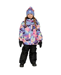 Deux par Toddler Girl 2T-5T Two Piece Play Snowsuit Mountain Print with Pants