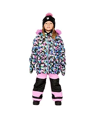 Deux par Toddler Girls Two Piece Play Snowsuit Heart Print with Pants