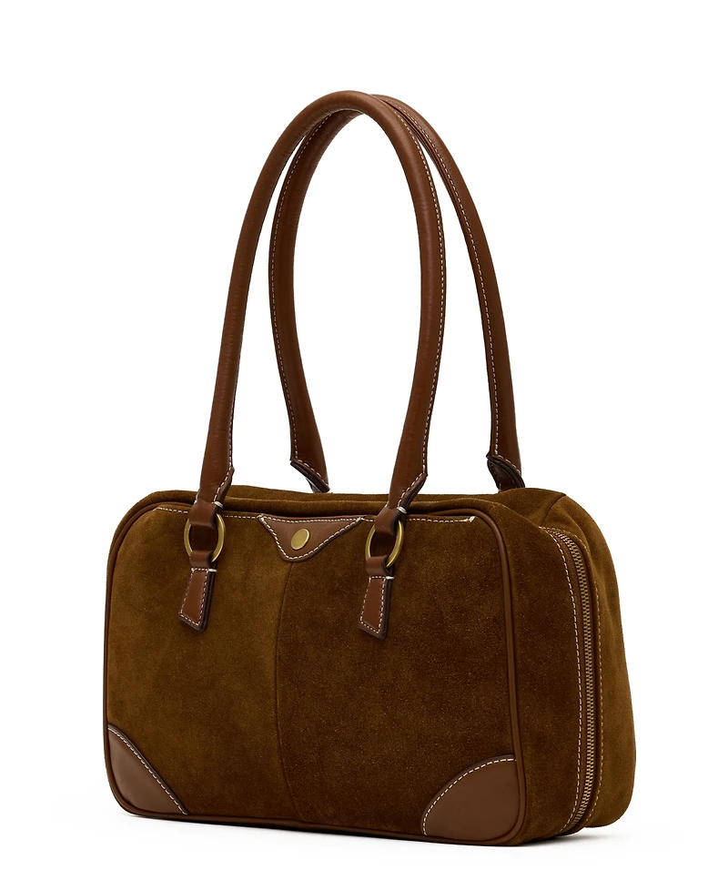 Hammitt Meredith Med Suede Small Top Handle Shoulder Handbag