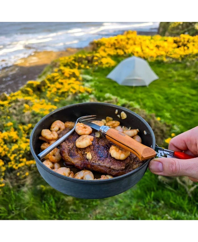 Piscifun 7.6 Inch Nonstick Camping Frying Pan Even Heating Durable Lightweight Portable Cookware