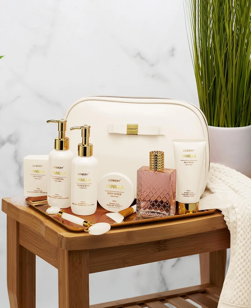 Lovery 10-Pc. Luxury Vanilla Bath and Body Care Spa Gift Set