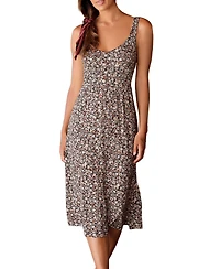 Lascana Women's Floral Bow Detail Dress