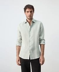 Mango Men's Linen Slim-Fit Shirt