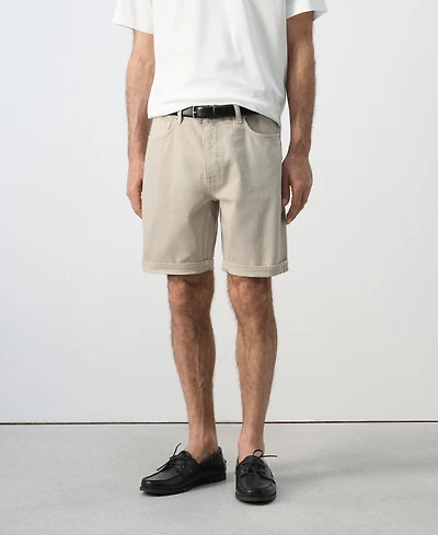 Mango Men's Slim-Fit Denim 9.45" Bermuda Shorts