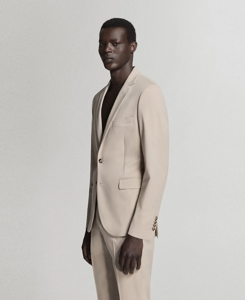 Mango Men's Super Slim-Fit Stretch Fabric Suit Jacket