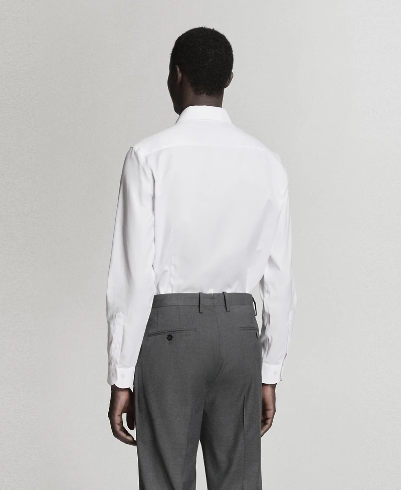 Mango Men's Cotton Slim-Fit Dress Shirt