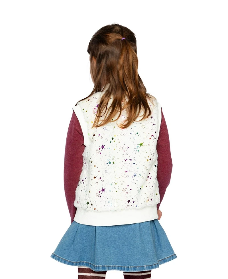 Deux par Toddler Girls (2T-5T) Faux Fur Sleeveless Vest