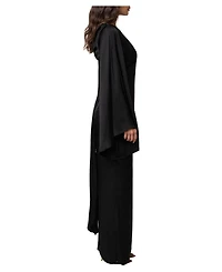 Jluxlabel Women's Soft Current Bell-Sleeve Cutout-Back Maxi Dress
