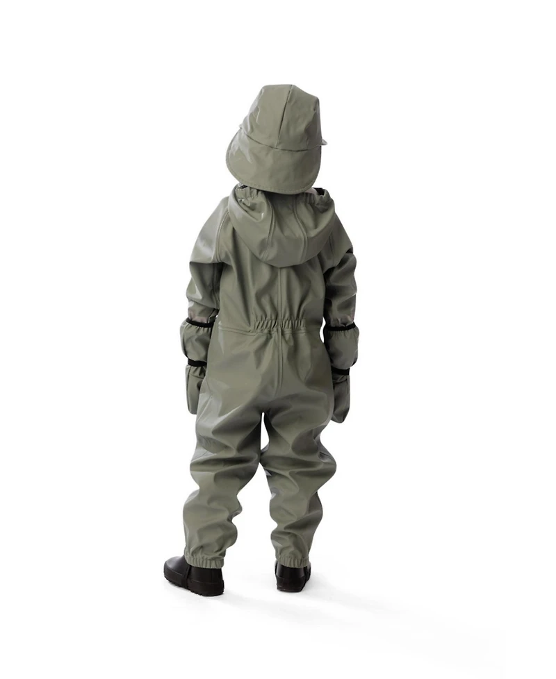 Deux par Toddler Unisex ( 2T To 5T ) Rain One Piece Sage