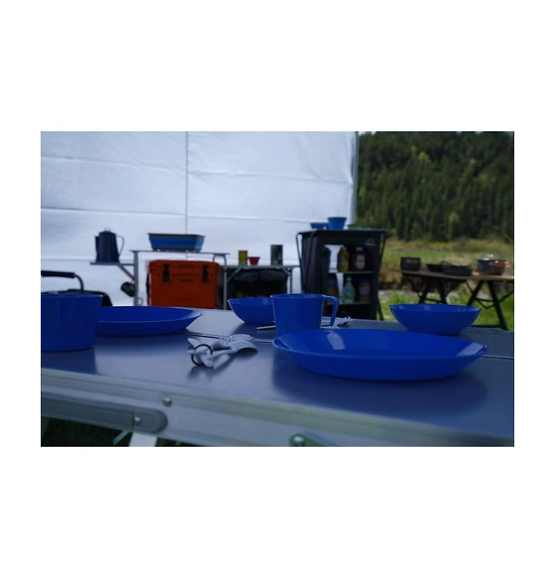 Piscifun Camping Dinnerware Set With Carry Bag Lightweight Washable For Outdoor Dining