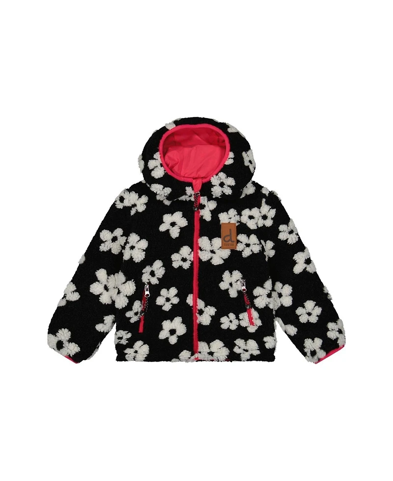 Deux par Deux Toddler Girls (2T - 5T) Reversible Mid-Season Jacket