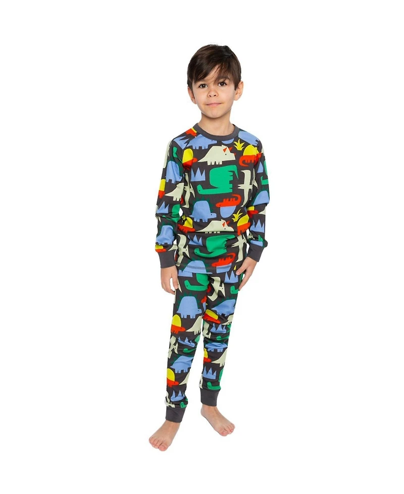 Deux par Deux Toddler Boy (2T - 5T) Cotton Two-Piece Pajama Set