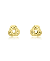 The Lovery Classic Love Knot Stud Earrings 14K Gold-Plated Sterling Silver