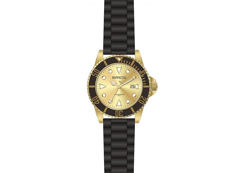 Invicta Men's 90302 Pro Diver Quartz Gold Dial Watch