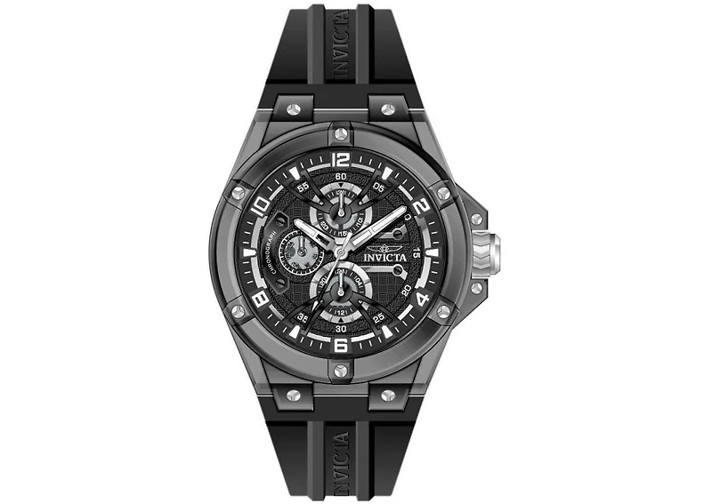 Invicta Men's 48803 Invicta Racing Saphirex Quartz Chronograph Black Dial Watch