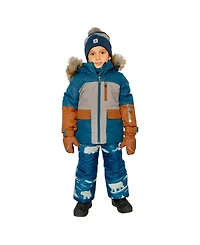Deux par Toddler Boy (2T-5T) Two Piece Play Snowsuit with Bear Print Pants
