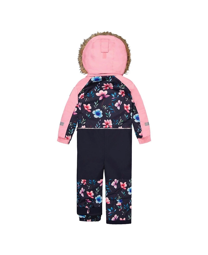 Deux par Toddler ( 2T To 5T ) Girl One Piece Play Snowsuit Floral Print