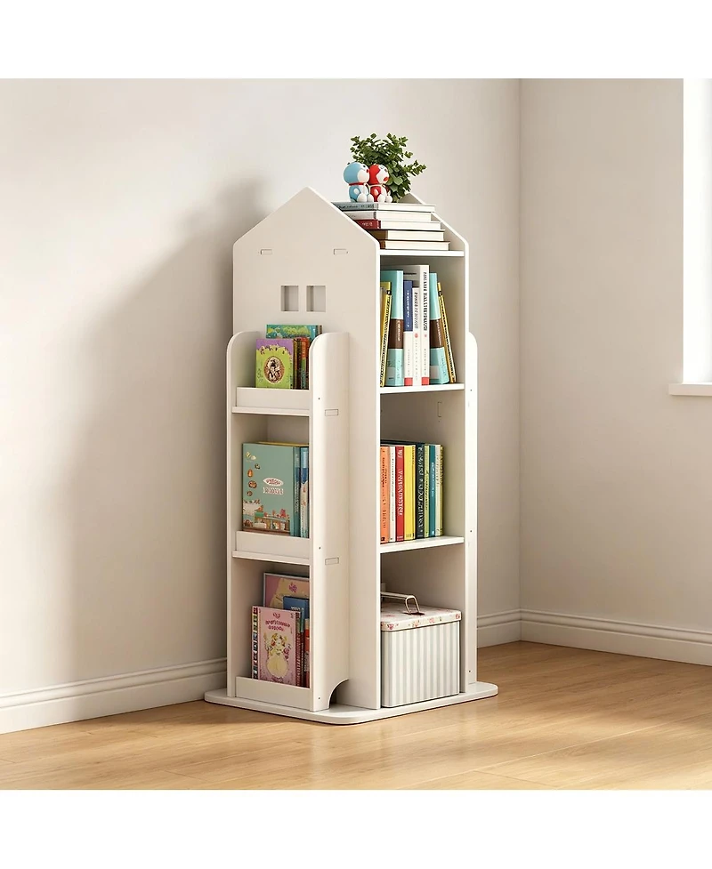 Streamdale Furniture 4-Tier 360 Rotating Floor Standing Bookshelf