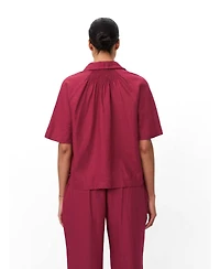 Masai Copenhagen Women's Mairyssa Smock Back Linen Shirt