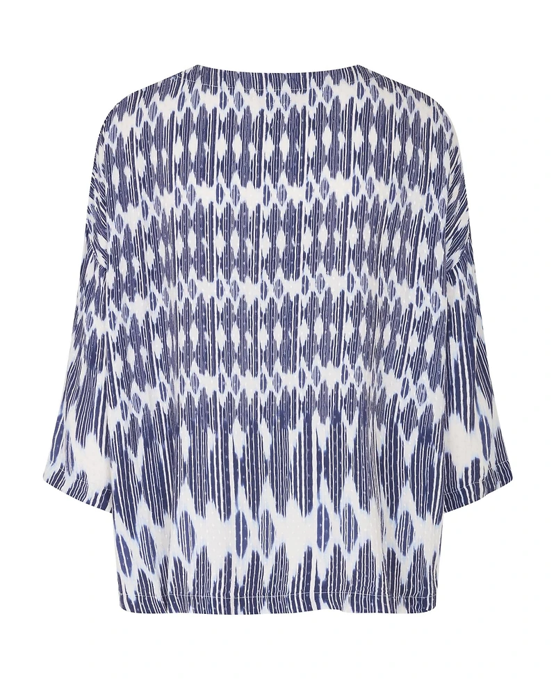 Masai Copenhagen Women's Mabecca Printed Fluid Drape Blouse