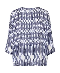Masai Copenhagen Women's Mabecca Printed Fluid Drape Blouse