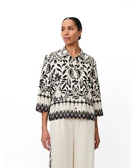 Masai Copenhagen Women's Maisolde Garden Collared Relaxed Shirt
